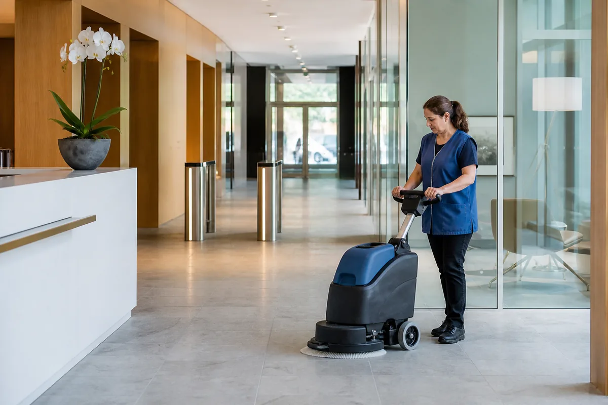 Unterhaltsreinigung für Gewerbekunden in Karlsruhe